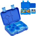 thumbnail image 2 of DJN Home & Garden Double Buckle Compartment Deepens Sealed Lunch Box Color Square Lunch Box，Plastic Box With 5 Compartments, 2 of 8