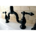 thumbnail image 4 of Kingston Brass KS7755ALBS English Country Kitchen Bridge Faucet with Brass Sprayer, Oil Rubbed Bronze, 4 of 5