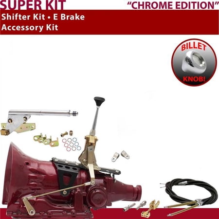 American Shifter TH200 Shifter Kit Chrome 6 in. E Brake Cable Clevis for EC7EB