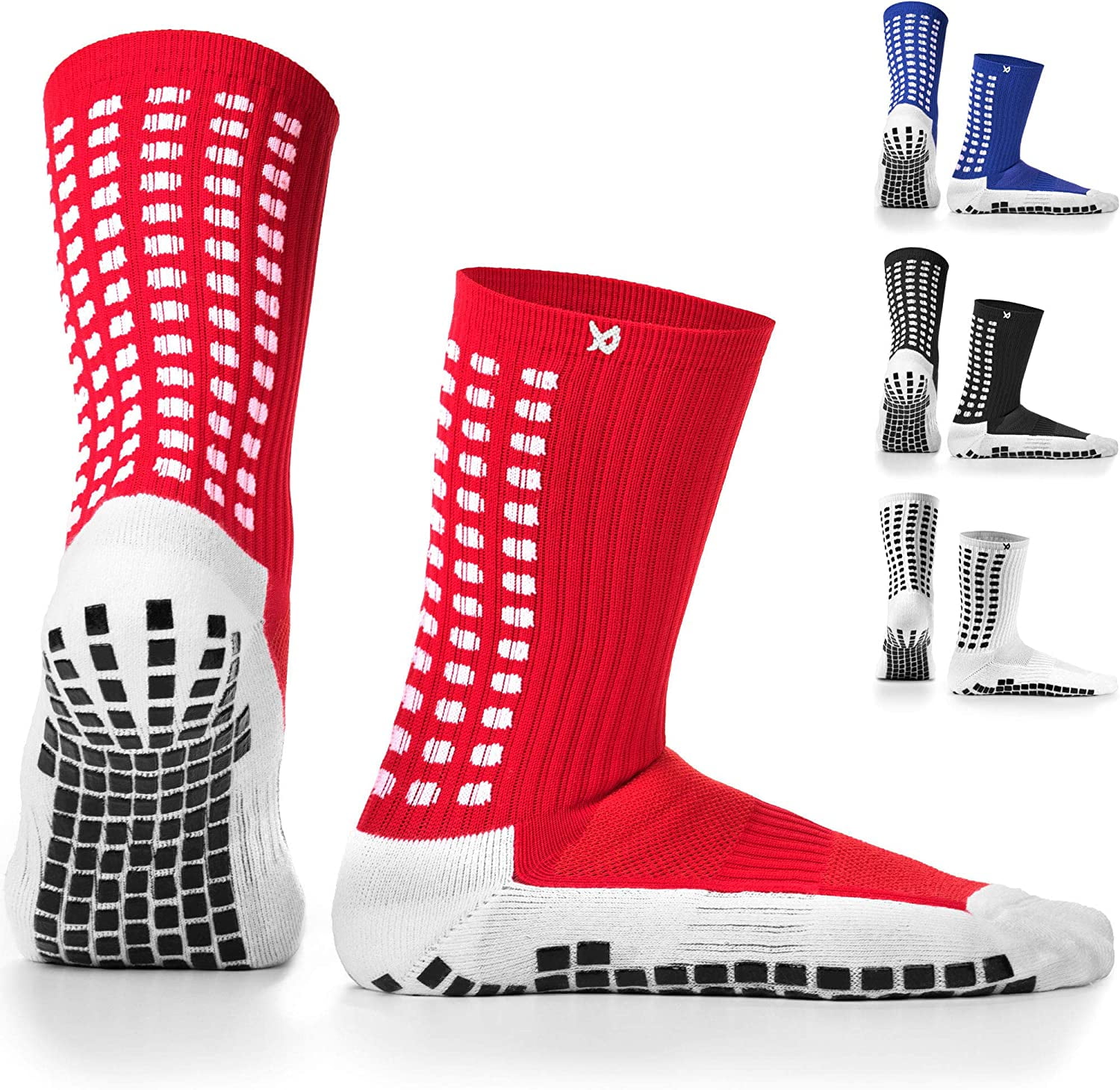 LUX - Calcetines antideslizantes para fútbol, baloncesto, hockey y deportes
