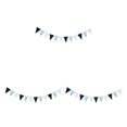 thumbnail image 2 of Advancent Banderas de guirnalda de moda y duraderas: agregue un toque de elegancia a la fiesta Banner Party Garland Blanco y negro azul Type1 NO1, 2 of 6