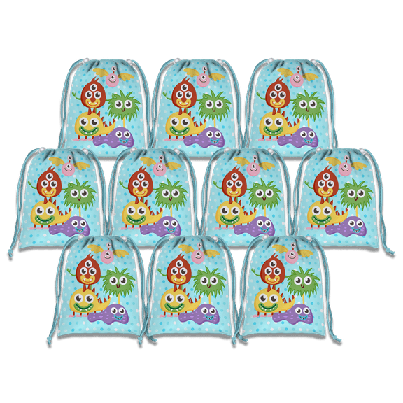 Mighty Monster Drawstring Tote Bag (10 Pack)