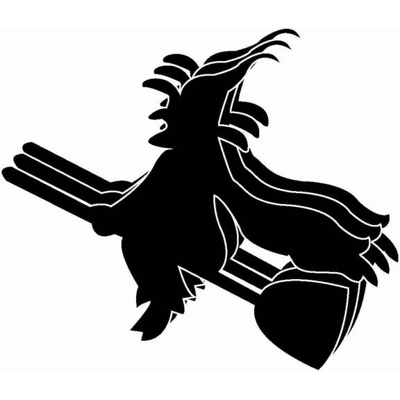 SHAPES ETC. Small Single Color Cut-Out - Witch