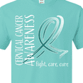thumbnail image 4 of Inktastic Cervical Cancer Awareness Fight, Care, Cure T-Shirt, 4 of 5
