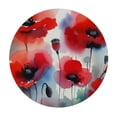 thumbnail image 4 of WYYP Poppies Poppies Round Tablecloth Washable for Home Kitchen Outdoor Decoration 100% Polyester Fiber White, 4 of 8
