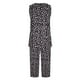 thumbnail image 5 of Conjunto de Ropa de Salón para Mujer Cuello Redondo Blusa sin Mangas Sólida Y Pantalones Cortos de Cintura Elástica Pantalones, Pantalones Cortos de Verano para Mujeres, 5 of 7