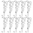 thumbnail image 5 of 10 Pcs clips de Fixation Invisibles pour Stores clips de Fixation pour Rideaux clips pour Rideaux Verticaux clips pour Stores Invisibles, 5 of 5