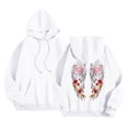 thumbnail image 5 of felwors Oversized Angel Wings Graphic Hoodie for Teens & Young Adults - Trendy Y2K Preppy Long Sleeve Sweatshirt with Heart & Rose Accents & Pockets(White, XXXL), 5 of 5
