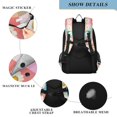 thumbnail image 4 of FORMRS Unisex School Backpack 17" Student Travel Bag with Laptop Compartment, Pink Checkered Daisy, 4 of 7
