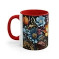 thumbnail image 3 of Gulf Coast Online 3D Floral Mug 11oz Ceramic Accent Coffee Mug Tea Cup Gift, 3 of 4