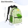 thumbnail image 4 of Lsque St Patrick's Day11 Classic Casual Backpack - Large Capacity Water-Resistant Backpack for School, Work, Travel, and Outdoor Activities, 4 of 8
