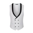 thumbnail image 6 of Beauty-Emily Men’s 3-Piece Luxury Rhinestone Suit, Slim Fit Single-Breasted Blazer, Vest & Pants Set, Formal Attire for Prom, Wedding, Party & Banquet, 6 of 8