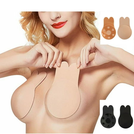 2 Pairs Invisible Push-up Silicone Bra Nipple Cover