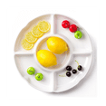 thumbnail image 5 of 5 Combined Round Plastic Tray, Size: 13 Inches, White Plastic Partition, 5 of 5