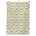 thumbnail image 3 of Ambesonne Floral Tablecloth Rectangular Table Cover, Twiggy Poppy Flowers, 60"x84", Vermilion and Green, 3 of 4