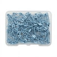 thumbnail image 2 of Nvzi 19mm 600PCS Premium Safety Pins, Colored Safety Pins Bulk Sewing Pins for DIY Craft Making and Clothing, Knitting Stitch Marker, Lake Blue, 2 of 5
