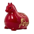 thumbnail image 4 of Estatua de caballo, alcancía, adorno chino del año 2026 del caballo, figura coleccionable Rojo, 4 of 9
