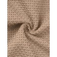 thumbnail image 6 of Frontwalk Ladies Pullover Solid Color Sweater Long Sleeve Jumper Tops Loungewear Loose Knitted Sweaters Winter Warm Khaki S, 6 of 7