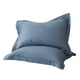 thumbnail image 3 of Fundas de almohada de tejido de algodón Tamaño estándar - cierre de envoltura suave y transpirable - 18,89x29,13 in, paquete de 2 - amarillo, morado, gris, café, azul, rosa, 3 of 6