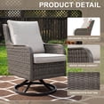 thumbnail image 5 of MOLIBYME 360 Degree Outdoor Swivel Chair Set of 2, Patio All-Weather Wicker Lounge Chairs with High Back for Porch Deck Balcony, 5 of 10