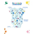 thumbnail image 2 of Garanimals Baby Boy Cotton Lap-Shoulder Short-Sleeve Bodysuit, 0–24M, 2 of 8