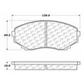 thumbnail image 2 of Centric Parts 102.05510 C-Tek Standard Metallic Brake Pad, 2 of 4
