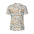 thumbnail image 5 of Wukai Dogs Funny Pets Print Men's Short-Sleeved Mesh T-Shirt,Quick-Dry Short Sleeve Workout T-Shirt-, 5 of 8