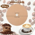 thumbnail image 2 of Disposable Paper Coffee Filters, 200Pcs Brown Round Percolator Filter for Camping Coffee Pot Unbleached Percolator Coffee Filters with Hole for Home Office Supplies, 2 of 8