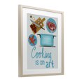 thumbnail image 3 of Stupell Industries Cooking Is An Art Phrase Birch Framed Print Under Glass design by Christine Becker, 21 x 17, 3 of 10