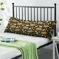 thumbnail image 2 of Pig and Moonlit Sky Body Pillow Cover 20x54 - Vintage Watercolor Pig Art - Soft Breathable Pillow Case with Invisible Zipper Closure, 2 of 7