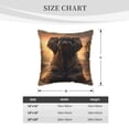 thumbnail image 4 of Susaid Lake Meditating Elephant Print Velvet Throw Pillow Covers Home Art Deco Pillowcase Square Pillow Case Cushion Cover for Bed Sofa Living Room Car Indoor and Outdoor-18"x18", 4 of 8