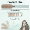 thumbnail image 2 of 3 cepillos plegables para el pelo, peines portátiles pequeños, tamaño de bolsillo compacto, cepillo antiestático para nudos para mujeres, hombres, viajes familiares, colegio, coche, gimnasio, bolso, 2 of 6