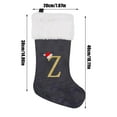 thumbnail image 3 of adviicd Christmas Large Flannelette Embroidered English Letter Decorated Stocking Christmas Stocking Gift Bag, 3 of 4