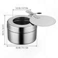 thumbnail image 4 of 10-Pack Stainless Steel Chafing Dish Fuel Holders with Covers, Durable and Reusable Chafing Fuel Holder Set, 4 of 5