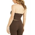 thumbnail image 3 of Guess DARK COFFEE Women's Carmella Ribbed Halter Top, 3 of 4