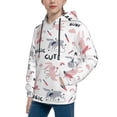 thumbnail image 2 of Goofa Cute Magic Bunny Pattern Hooded Sweatshirt for Youth Trendy youth sweatshirt Casual Hoodie for Boys and Girls-Small, 2 of 6