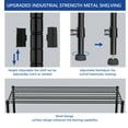thumbnail image 6 of 3-Wire Shelf Adjustable Heavy Duty Storage Shelves,Metal Organizer Wire Rack for Laundry Bathroom Kitchen Pantry Closet Garage Shelving(Black,24" Dx59.6 Wx47.6 H), 6 of 7