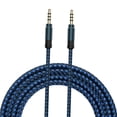 thumbnail image 4 of 3x Cable de Audio Jack de 3,5 Mm Conector de Coche Trenzado de Nailon para Enchufar Cable AUX 3 piezas, 4 of 8