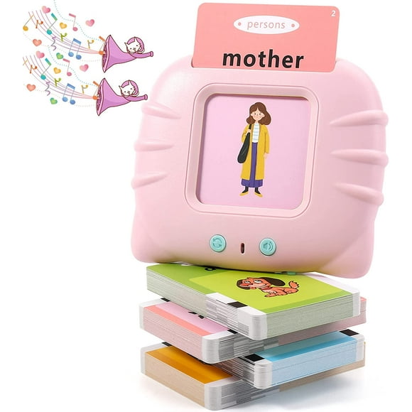 SHAR 2 3 4 5 Talking Learning Toys for 6 Year Old Boys and Girls, LIONVISON Autistic Sensory Toys for 2-6 Year Olds, 224 Words, Montessori Preschool Toys and Birthday Gifts (Pink)