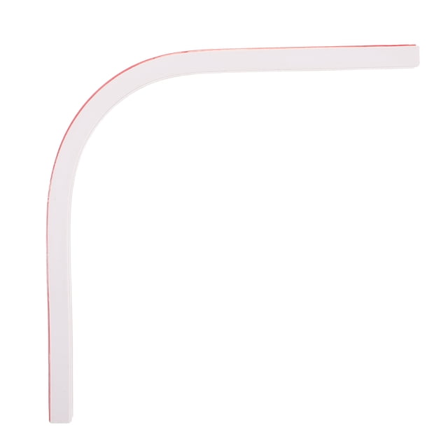 GOOHOCHY Riel de cortina de 90° sin perforaciones, soporte de barra de cortina de techo, montaje en pared, riel deslizante adhesivo para baño, sala de estar y dormitorio