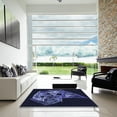 thumbnail image 7 of Ahgly Company Machine Washable Indoor Rectangle Transitional Night Blue Area Rugs, 3' x 5', 7 of 7