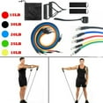 thumbnail image 3 of 11Pcs/Set Resistance Band Set Yoga Pilates Abs Exercise Fitness Tube Workout Bands, 3 of 5