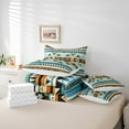thumbnail image 6 of Manfei Tribal Boho Aztec Twin Bedding Sets 7-Piece for Adult, Hippie Abstract Bedding Comforter Set, Soutnwestern Theme Reversible Sheet Sets, Breathable Home Decor, 6 of 8