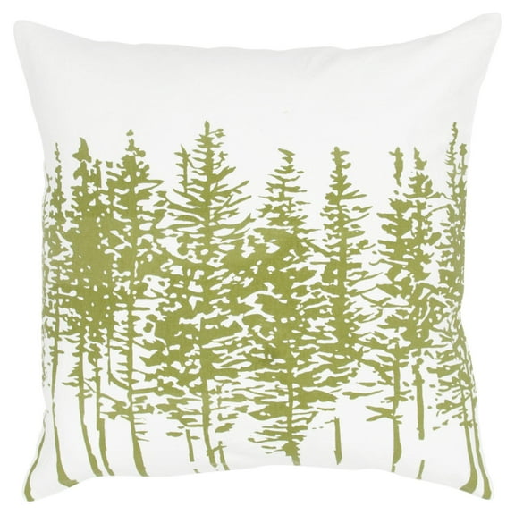 Rizzy Home Off White Tree Pattern Decorative Throw Pillow