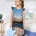 thumbnail image 4 of Fotbe Lighthouse Vestido de Dormir para Niñas de 3 a 10 Años, Mangas Cortas, Estilo Princesa, Pijama Camisón con Mangas Voladas-Medium, 4 of 6