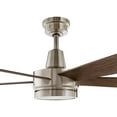 thumbnail image 4 of Hampton Bay Fanelee 54" LED Brushed Nickel Ceiling Fan with Light Kit and Remote, 4 of 9