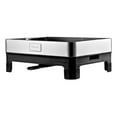 thumbnail image 3 of happimess DSH1004A Palazzo 20.75" Fingerprint-Proof Stainless Steel 2-Tier Dish Drying Rack with Swivel Spout Tray, Stainless Steel/Black, 3 of 12