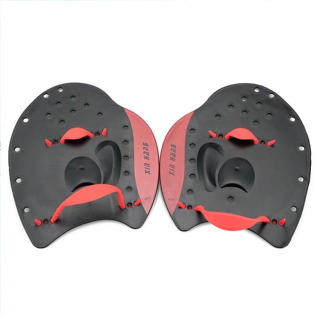 Bsvklp Palas Natación Aletas Aletas Natación Acuáticos Guantes Palmeados A Mano (Rojo S)