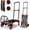 B-red, variant on 2 in 1 Hand Foldable, 330LB Folding Hand Carrying, Folding Hand Cart with Retractable Handle Cart for Moving