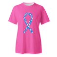 thumbnail image 4 of TSADFHJI Hauts pour Femmes Manches Longues T-Shirt Imprimé Manches Courtes Col Rond Blouse TTG, 4 of 4